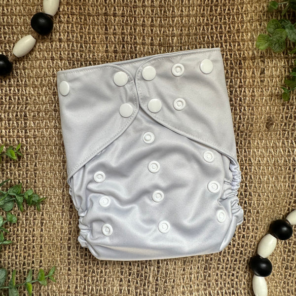 Earthy Neutral Solids Collection OS Pocket Diaper