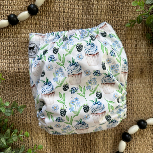 Berry Blue Bliss  OS Pocket Diaper