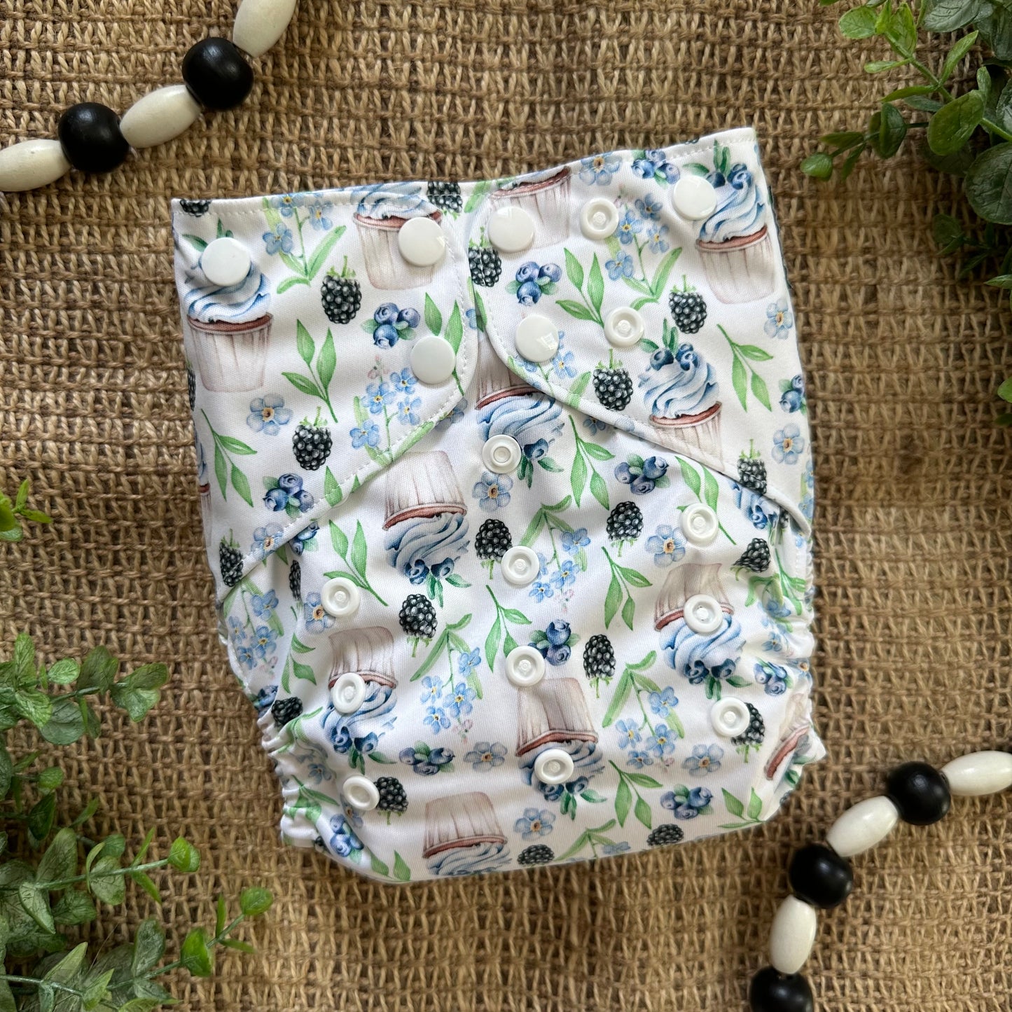 Berry Blue Bliss  OS Pocket Diaper