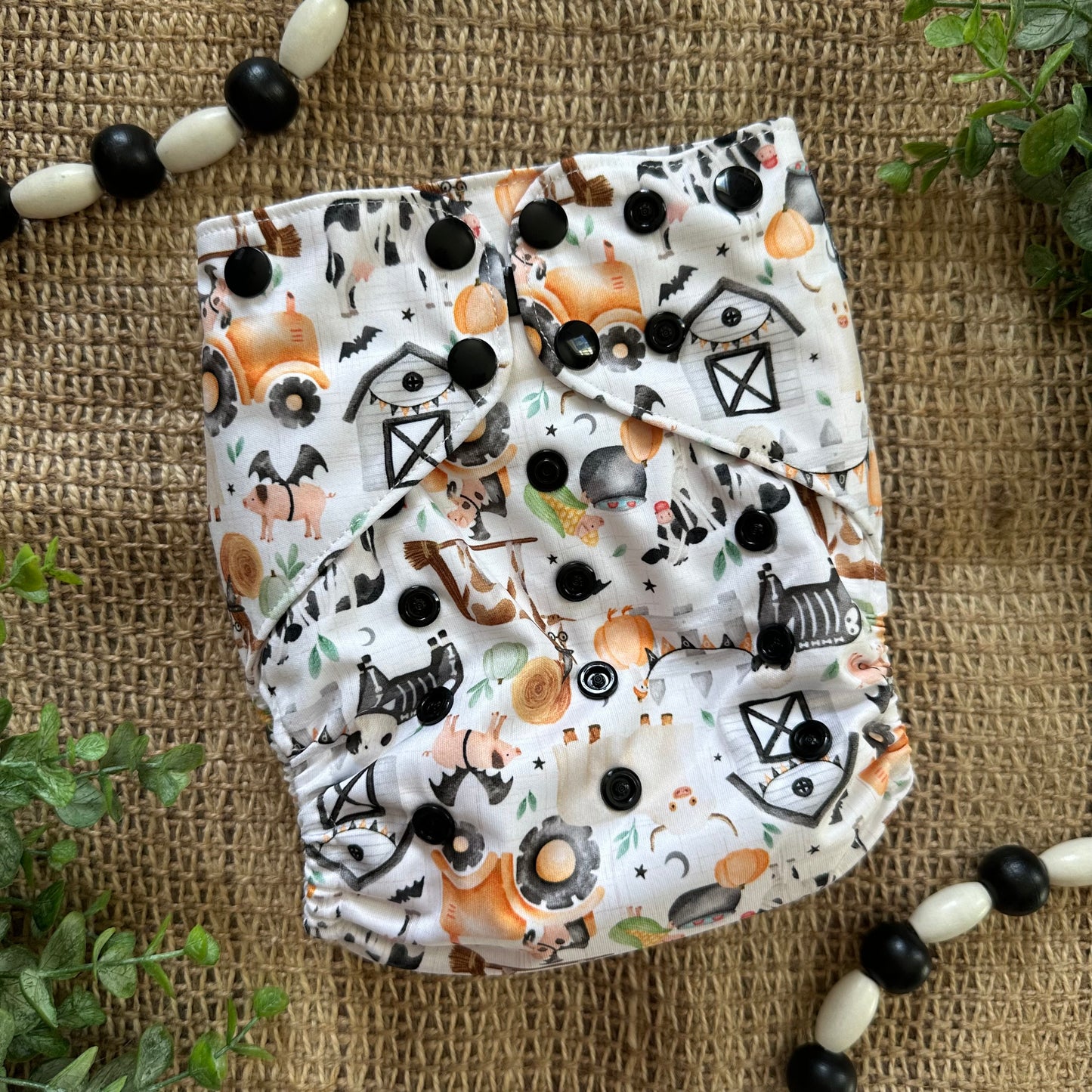 Barnyard Masquerade OS Pocket Diaper