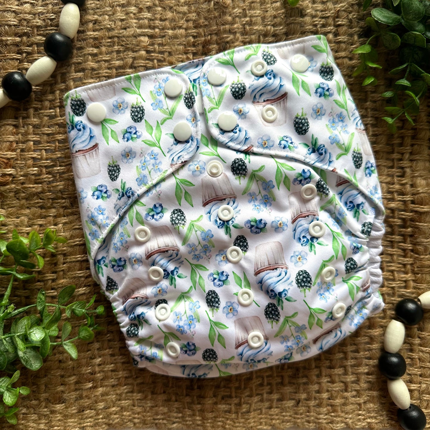 Berry Blue Bliss XL Pocket Diaper