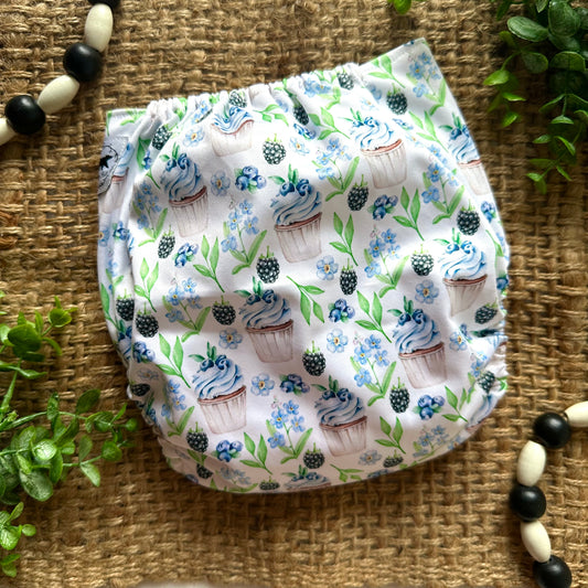 Berry Blue Bliss XL Pocket Diaper