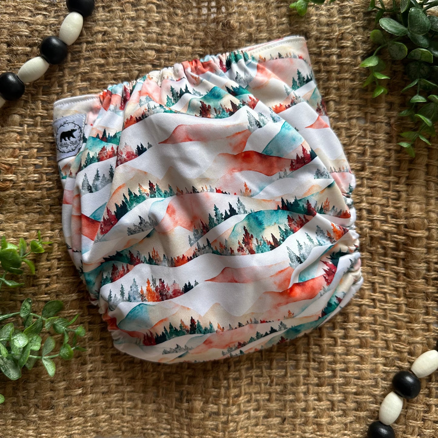 Sunset Peaks OS Pocket Diaper