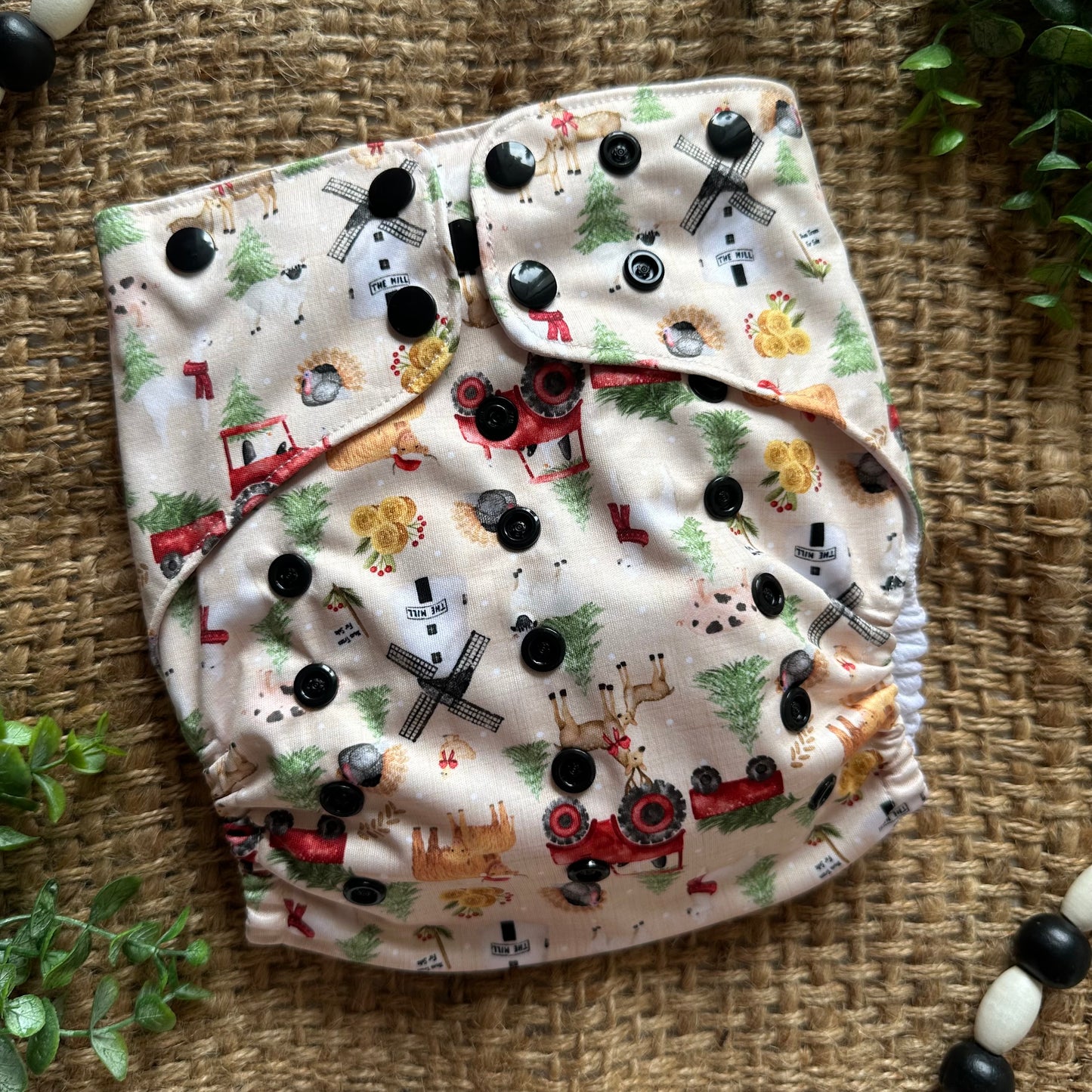 Festive Farm XL Pocket Diaper