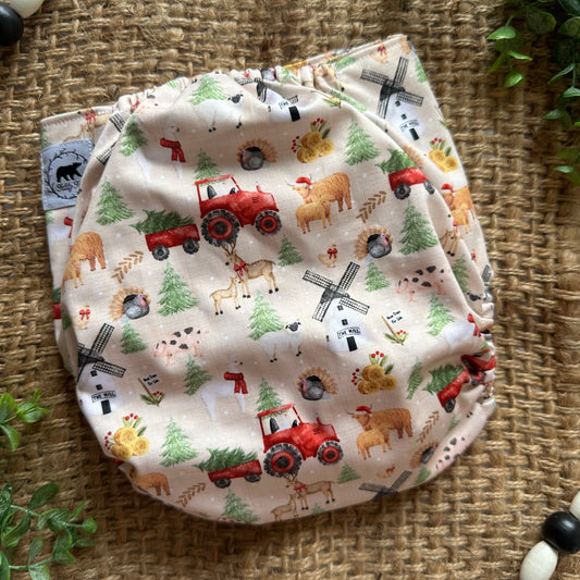 Festive Farm XL Pocket Diaper