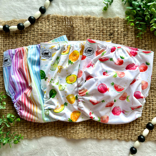 Rainbow Fish Mini Collection XL Pocket Diaper