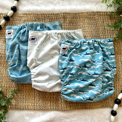 Jaws Mini Collection XL Pocket Diaper (In Stock)