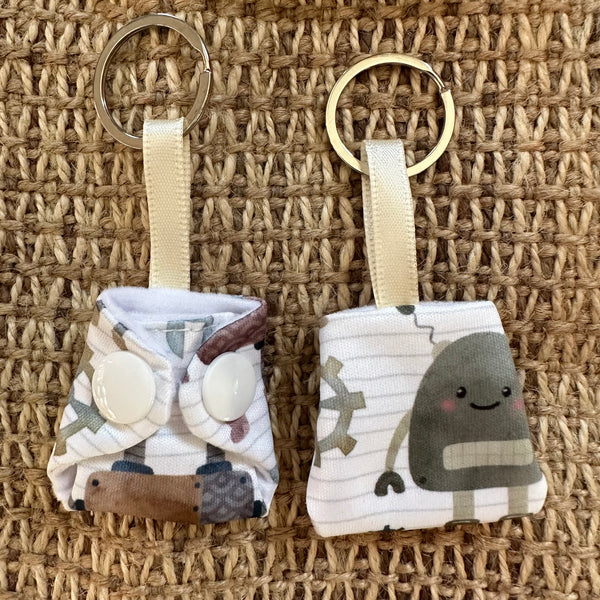 Mini Diaper Keychain (Round 7 - In Stock)
