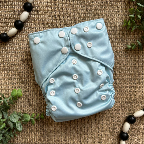 Winter Solids Collection OS Pocket Diaper (In Stock)