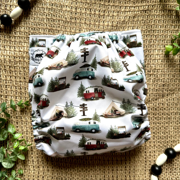 Holiday Glamping Duo XL Pocket Diaper (In Stock)