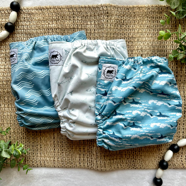 Jaws Mini Collection OS Pocket Diaper (In Stock)
