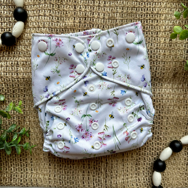Fleur Sauvage OS Pocket Diaper (In Stock)