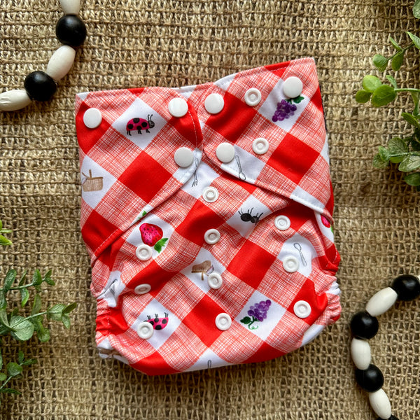 Life's A Picnic Mini Collection OS Pocket Diaper (In Stock)